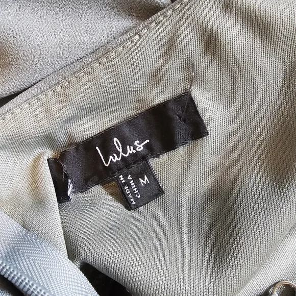 Lulus Absolutely Breathtaking Sleeveless Sage Brush Maxi Dress, Size Medium - Picture 11 of 11